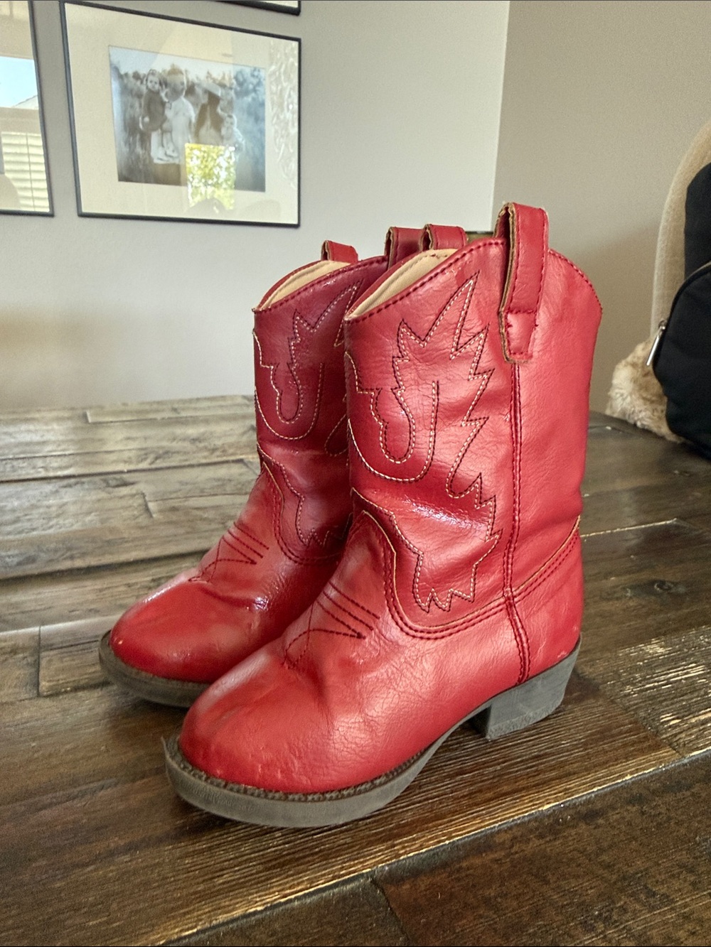Kids Red Cowboy Boots - Classic Western Style